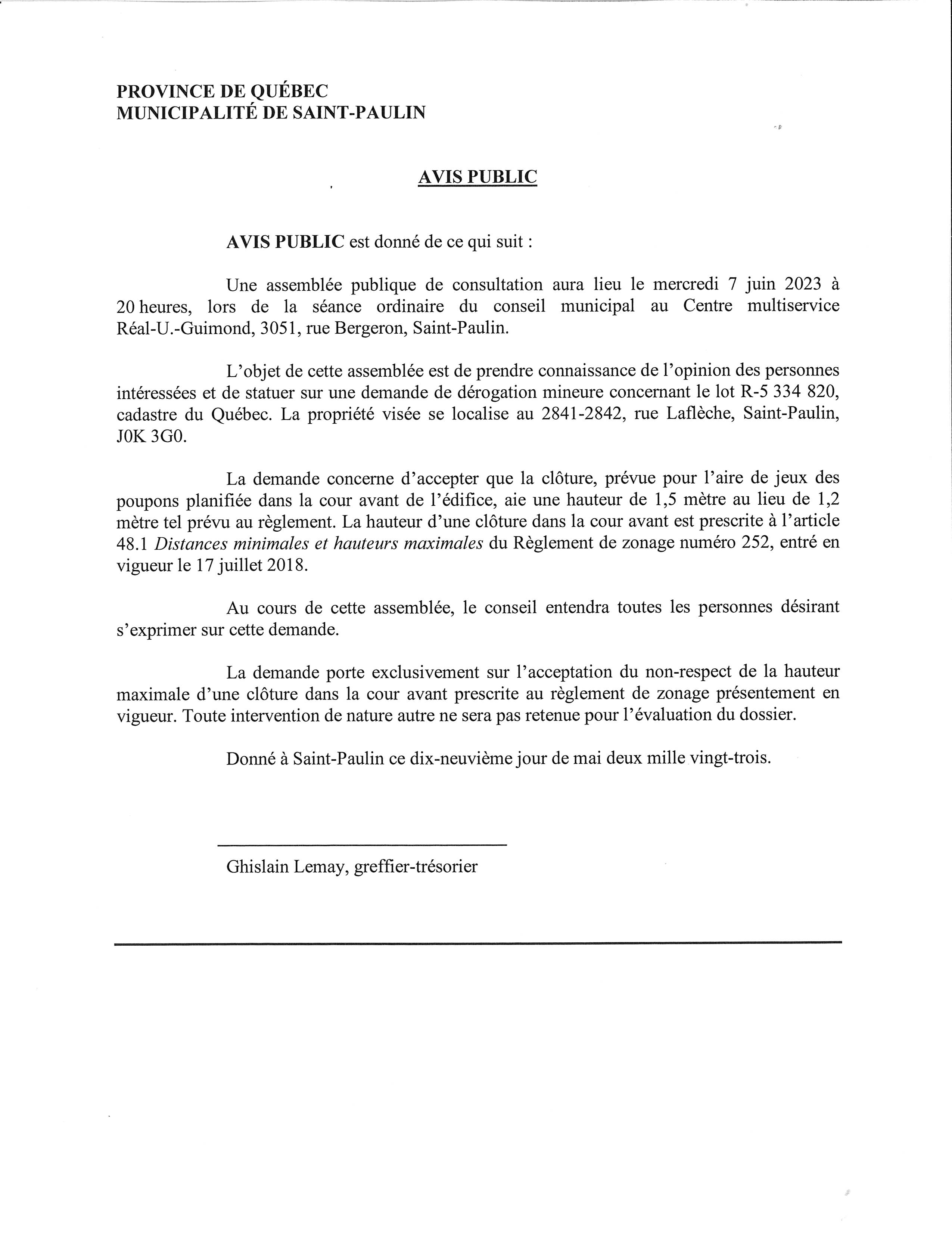 2023 05 avis.public.derogation.mineure.2841 2842.laflechelot.5334820