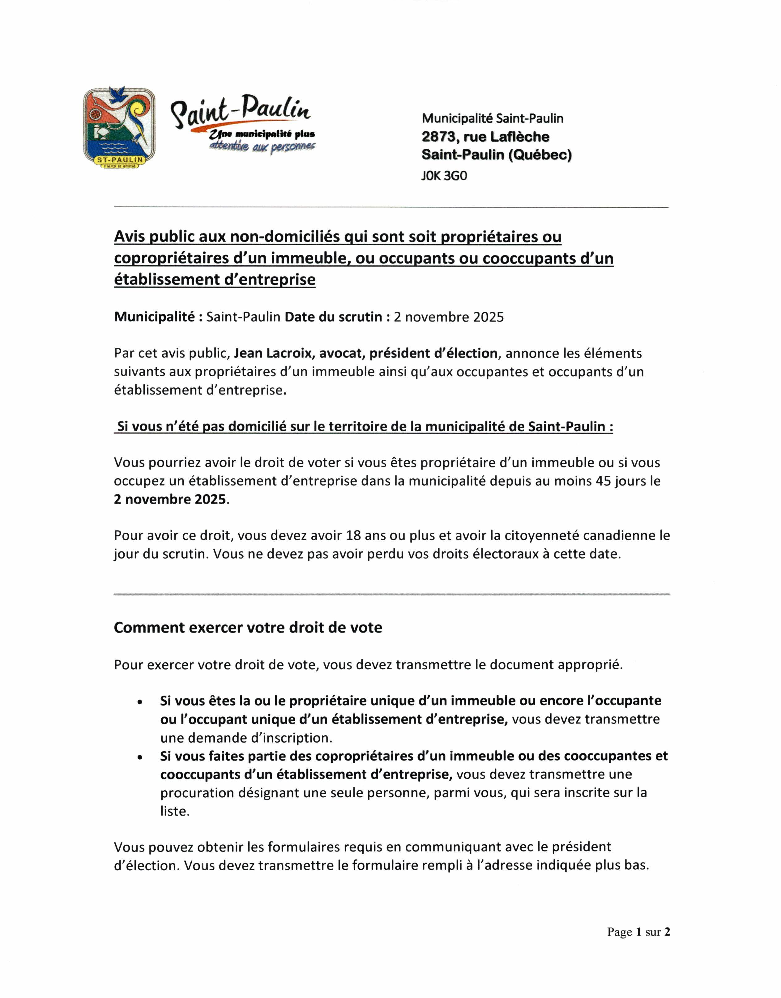 2025 09 18 avis public aux non domiciliés ou copropriétaires images 0